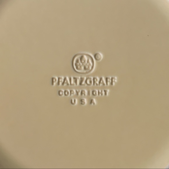 VTG PFLATZGRAFF Terrace Buttercream Serving Bowl Minimalist Midcentury Modern - Picture 4 of 4
